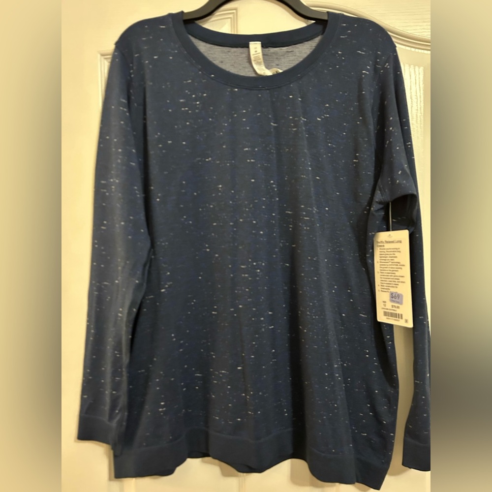Lululemon Blue Speckled Long Sleeve